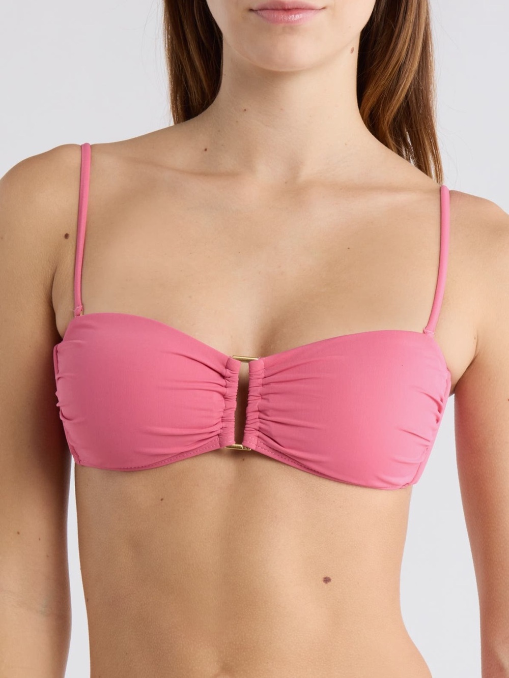 VIX ❤️🔥 NWT PINK BANDEAU BIKINI TOP SIZE SMALL